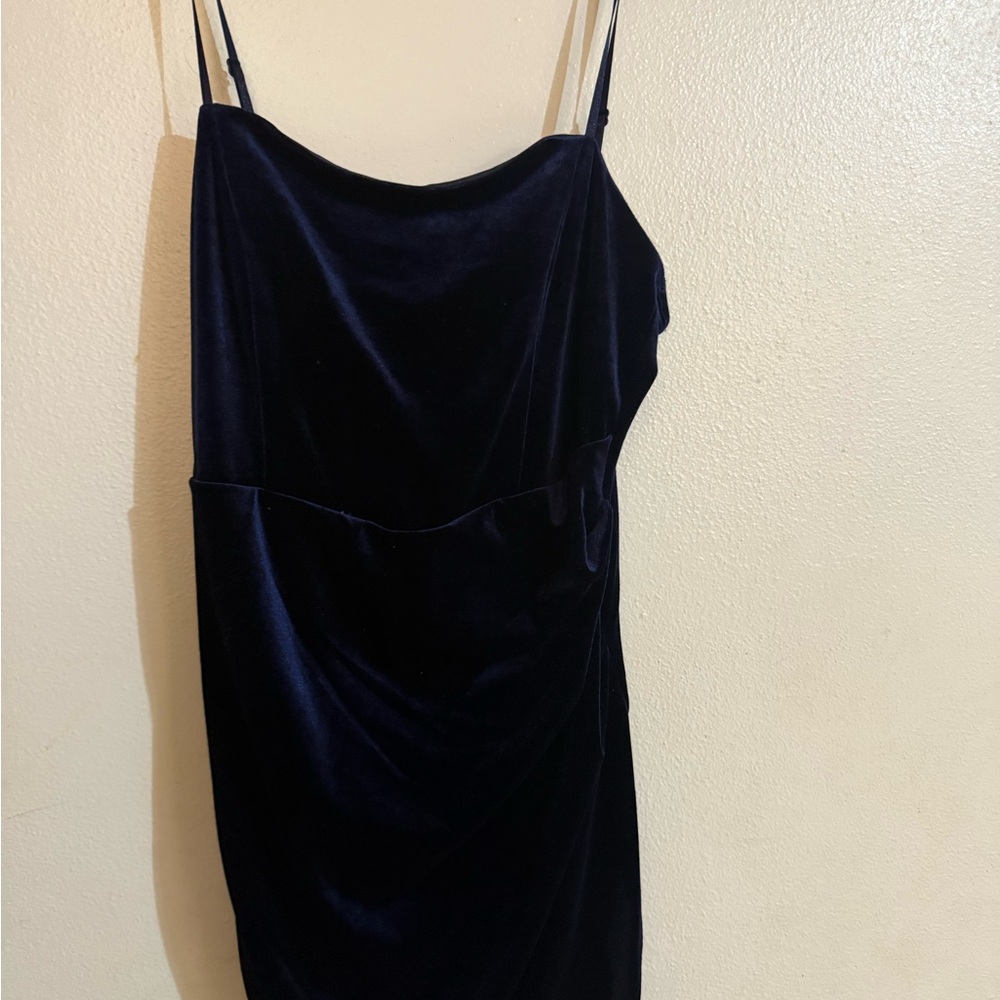 Navy velvet Honey and Rosie dress #velvetdress